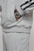 Оптом Спортивный костюм мужской трикотажный демисезонный серого цвета 120007Sr в Сочи, фото 13