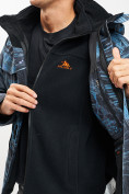 Оптом Куртка демисезонная 3 в 1синего цвета 12004S в Казани, фото 18