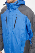 Оптом Куртка демисезонная 3 в 1 синего цвета 12005S в Казани, фото 7