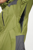 Оптом Куртка демисезонная 3 в 1 зеленого цвета 12005Z в Казани, фото 8