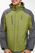 Оптом Куртка демисезонная 3 в 1 зеленого цвета 12005Z в Казани, фото 9