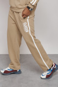 Оптом Спортивный костюм мужской трикотажный демисезонный бежевого цвета 12006B в Перми, фото 10