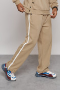 Оптом Спортивный костюм мужской трикотажный демисезонный бежевого цвета 12006B, фото 9