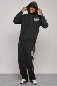 Оптом Спортивный костюм мужской трикотажный демисезонный черного цвета 12006Ch, фото 5