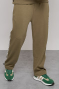 Оптом Спортивный костюм мужской трикотажный демисезонный цвета хаки 12006Kh, фото 10