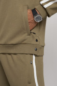 Оптом Спортивный костюм мужской трикотажный демисезонный цвета хаки 12006Kh, фото 13
