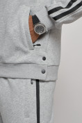 Оптом Спортивный костюм мужской трикотажный демисезонный серого цвета 12006Sr, фото 13