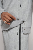 Оптом Спортивный костюм мужской трикотажный демисезонный серого цвета 12006Sr в Уфе, фото 14