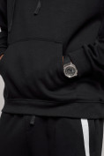 Оптом Спортивный костюм мужской трикотажный демисезонный черного цвета 12008Ch, фото 14