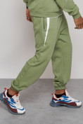 Оптом Спортивный костюм мужской трикотажный демисезонный зеленого цвета 12008Z в Уфе, фото 12