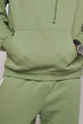 Оптом Спортивный костюм мужской трикотажный демисезонный зеленого цвета 12008Z в Омске, фото 14