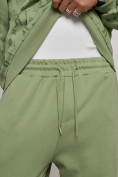 Оптом Спортивный костюм мужской трикотажный демисезонный зеленого цвета 12010Z в Самаре, фото 10