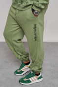 Оптом Спортивный костюм мужской трикотажный демисезонный зеленого цвета 12010Z в  Красноярске, фото 18
