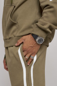 Оптом Спортивный костюм мужской трикотажный демисезонный цвета хаки 12011Kh, фото 13