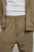Оптом Спортивный костюм мужской трикотажный демисезонный цвета хаки 12011Kh, фото 15