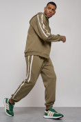 Оптом Спортивный костюм мужской трикотажный демисезонный цвета хаки 12011Kh, фото 18