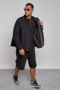 Оптом Джинсовая куртка мужская черного цвета 12770Ch в Сочи, фото 7