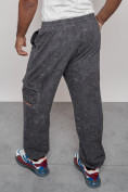 Оптом Широкие спортивные брюки трикотажные мужские серого цвета 12932Sr, фото 21