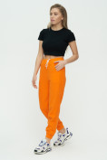 Оптом Штаны джоггеры женские оранжевого цвета 1302O, фото 5