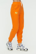 Оптом Штаны джоггеры женские оранжевого цвета 1302O в Перми, фото 8