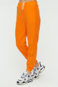 Оптом Штаны джоггеры женские оранжевого цвета 1302O, фото 9