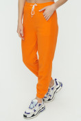 Оптом Штаны джоггеры женские оранжевого цвета 1302O в Перми, фото 12