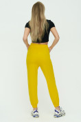 Оптом Штаны джоггеры женские желтого цвета 1302J, фото 5