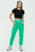 Оптом Штаны джоггеры женские зеленого цвета 1302Z, фото 2