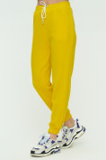 Оптом Штаны джоггеры женские желтого цвета 1302J, фото 8