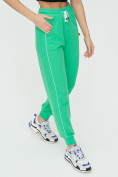 Оптом Спортивные брюки женские зеленого цвета 1306Z, фото 13