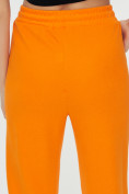 Оптом Спортивные брюки женские оранжевого цвета 1306O в Казани, фото 16