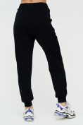 Оптом Спортивные брюки женские черного цвета 1306Ch в Перми, фото 9