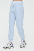 Оптом Спортивные брюки женские голубого цвета 1306Gl в Перми, фото 8