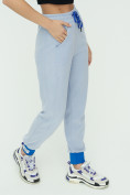 Оптом Спортивные брюки женские голубого цвета 1307Gl в Казани, фото 14