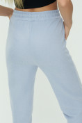 Оптом Спортивные брюки женские голубого цвета 1307Gl, фото 19