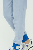 Оптом Спортивные брюки женские голубого цвета 1307Gl в Казани, фото 21