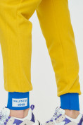 Оптом Спортивные брюки женские желтого цвета 1307J в Перми, фото 15