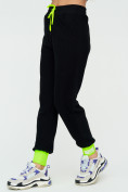 Оптом Спортивные брюки женские черного цвета 1307Ch, фото 10