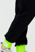Оптом Спортивные брюки женские черного цвета 1307Ch в Перми, фото 18