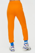 Оптом Спортивные брюки женские оранжевого цвета 1307O, фото 10