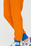 Оптом Спортивные брюки женские оранжевого цвета 1307O в  Красноярске, фото 21