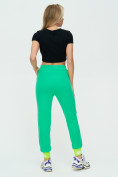 Оптом Спортивные брюки женские зеленого цвета 1307Z, фото 5