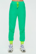 Оптом Спортивные брюки женские зеленого цвета 1307Z в  Красноярске, фото 6