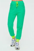 Оптом Спортивные брюки женские зеленого цвета 1307Z в  Красноярске