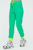 Оптом Спортивные брюки женские зеленого цвета 1307Z, фото 8