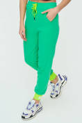 Оптом Спортивные брюки женские зеленого цвета 1307Z в Екатеринбурге, фото 13