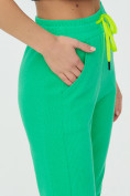 Оптом Спортивные брюки женские зеленого цвета 1307Z в  Красноярске, фото 15