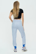 Оптом Спортивные брюки женские голубого цвета 1307Gl в Перми, фото 7