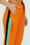 Оптом Штаны джоггеры женские оранжевого цвета 1309O в Перми, фото 15