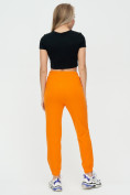 Оптом Штаны джоггеры женские оранжевого цвета 1312O, фото 7